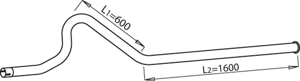 DINEX 52628 Auspuffrohr