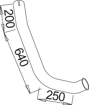 DINEX 52687 Auspuffrohr
