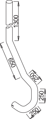 DINEX 52744 Auspuffrohr