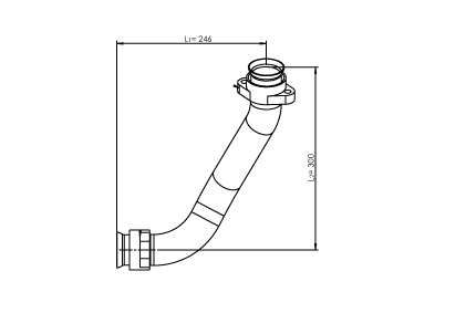 DINEX Auspuffrohr 53175