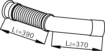 DINEX 53252 Auspuffrohr