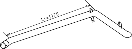 DINEX 53705 Auspuffrohr