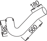 DINEX 53790 Auspuffrohr