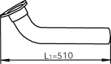 DINEX Auspuffrohr 54171