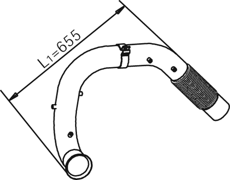 DINEX 54179 Auspuffrohr