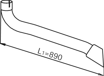 DINEX 54202 Auspuffrohr