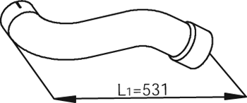 DINEX 54203 Auspuffrohr