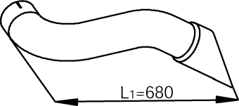 DINEX 54205 Auspuffrohr