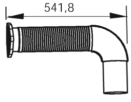 DINEX 54210 Auspuffrohr
