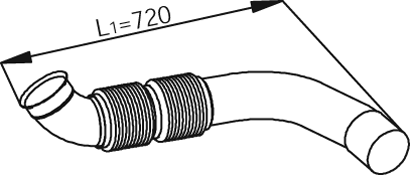 DINEX 54245 Auspuffrohr