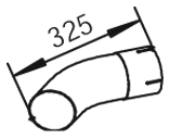 DINEX 54653 Auspuffrohr