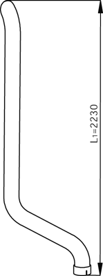 DINEX 54664 Auspuffrohr