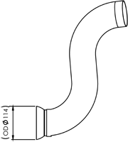 DINEX Auspuffrohr 56176