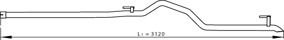 Auspuffrohr Mercedes-Benz SPRINTER 5-t Plattform/Chassis