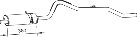 Zentral-/Außenschalldämpfer DINEX 62303