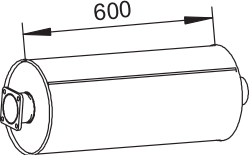 Zentral-/Außenschalldämpfer DINEX 62309