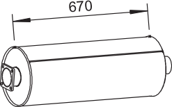 Zentral-/Außenschalldämpfer DINEX 62310