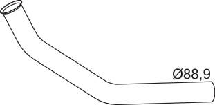 DINEX 64136 Auspuffrohr