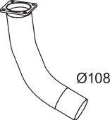 DINEX 64143 Auspuffrohr