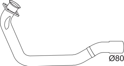 DINEX 64158 Auspuffrohr