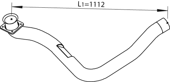 DINEX 64173 Auspuffrohr