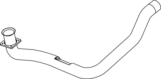 DINEX 64175 Auspuffrohr