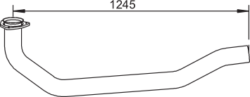 DINEX 64184 Auspuffrohr