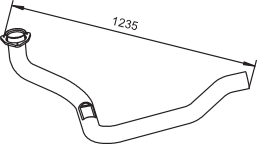 DINEX 64186 Auspuffrohr