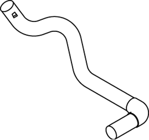 DINEX 64255 Auspuffrohr