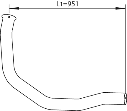 DINEX 64270 Auspuffrohr