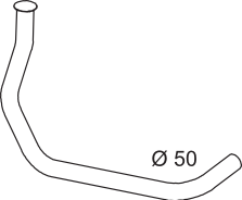 DINEX Auspuffrohr 64279