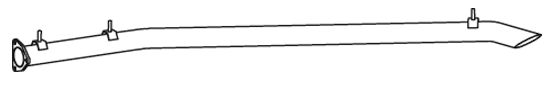 DINEX 64282 Auspuffrohr