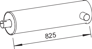 Zentral-/Außenschalldämpfer DINEX 64345