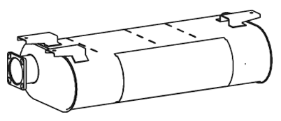Zentral-/Außenschalldämpfer DINEX 64374