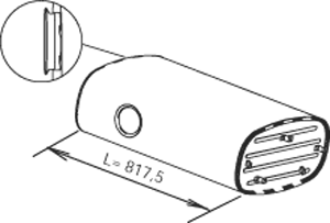 Zentral-/Außenschalldämpfer DINEX 64375