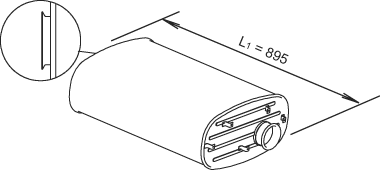 Späterer Schalldämpfer DINEX 64379