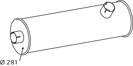 Zentral- und Oberschalldämpfer DINEX 64446