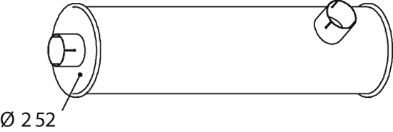 Zentral-/Außenschalldämpfer DINEX 64447