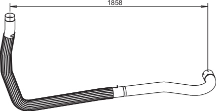 DINEX 64520 Auspuffrohr