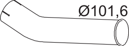 DINEX 64607 Auspuffrohr