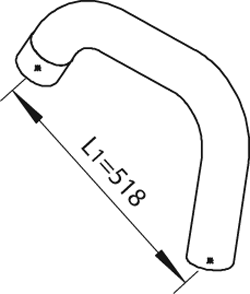 DINEX 64763 Auspuffrohr