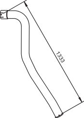 DINEX 64770 Auspuffrohr