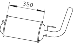 Nachfolgender Schalldämpfer DINEX 66323