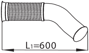 DINEX 68090 Auspuffrohr