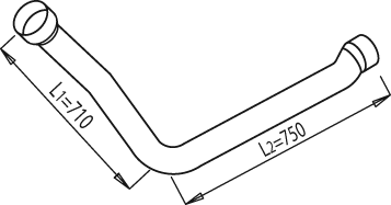 DINEX 68164 Auspuffrohr