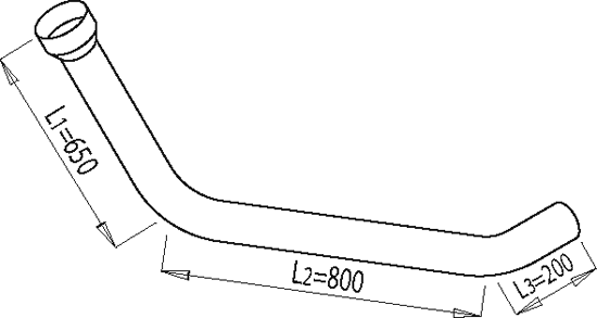 DINEX Auspuffrohr 68165