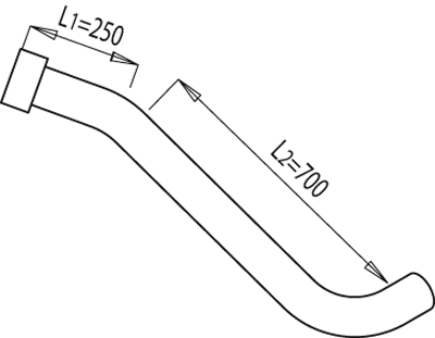 DINEX 68168 Auspuffrohr