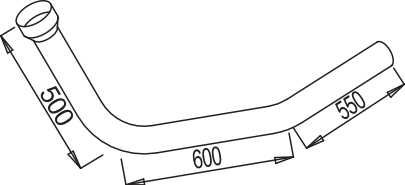 DINEX 68174 Auspuffrohr
