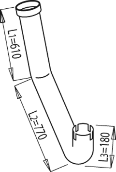 DINEX 68227 Auspuffrohr