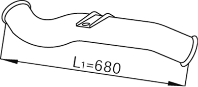 DINEX 68238 Auspuffrohr